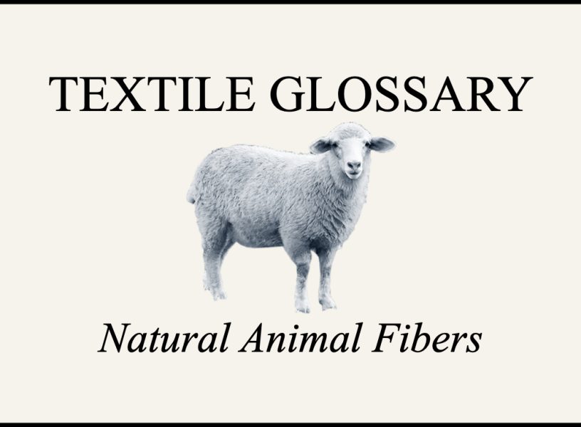 textile glossary natural animal fibers