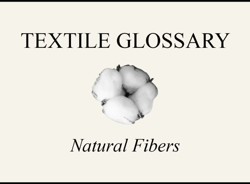 Lexique textile natural fibers