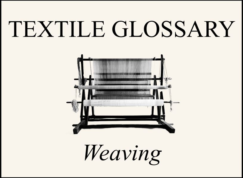 textile glossary weaving