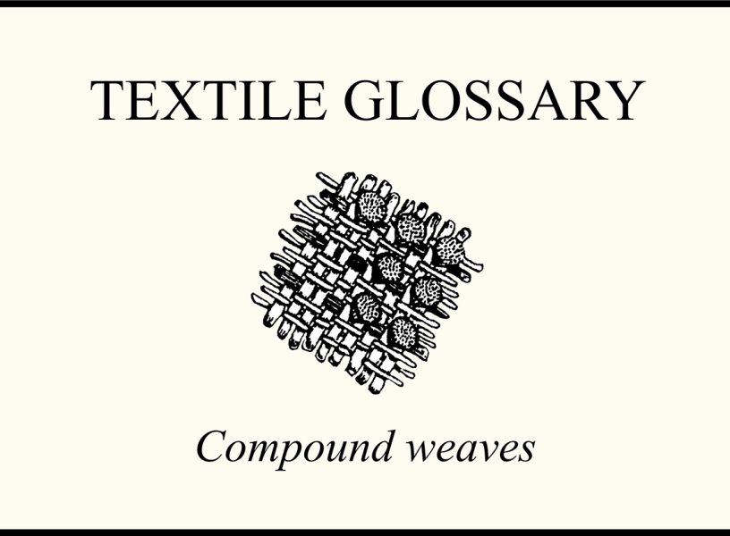 textile glossary compound weaves